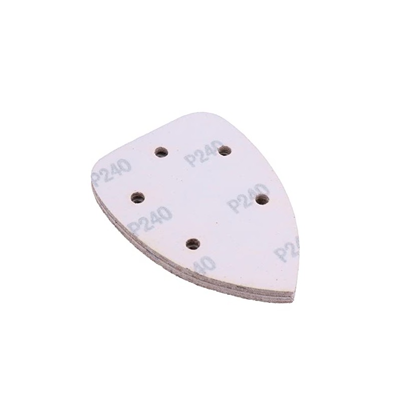 50pk Hook and Loop 140mm Sanding Triangle pads Discs Mixed