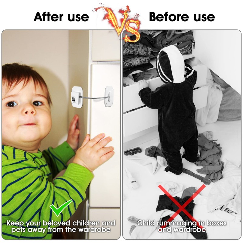 Yosemy Child Safety Cabinet Lock Fridge Lock with Digital Password