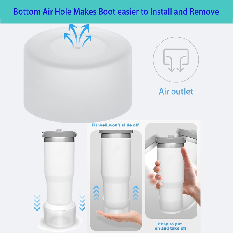 OAWEEN 2 pcs Silicone Boot for YETI Rambler Water Bottle