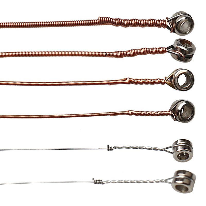 kuou 6 Pack Guitar Strings, Stainless Steel Replacement Steel Strings