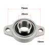 sourcingmap KFL005 Flanged Pillow Block Bearing, 25mm Bore Diameter, Zinc