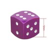Set of 4 Shiny Purple Cube Valve Caps for Cars