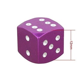 Set of 4 Shiny Purple Cube Valve Caps for Cars Lorries Motorcycle – Aluminium
