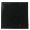 Leviton 2-Gang Blank Plate Nylon Standard Wall Plate (1-Pack), 80725-E,