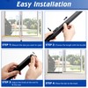 Wintcomfort Adjustable Window Security Bar, Heavy Duty Sliding Window Security
