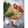 EFO Round chopping board, wooden board, wooden base, chopping board,