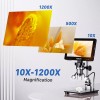 TOMLOV Digital Microscope 1200x-1500X Coin Microscope Soldering Magnifier Remote -