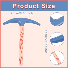 1Pcs Inflatable Pick axe Toy, Blow Up Pickaxes Prop, Cosplay Pickaxe Props for Themed Costumes Role Playing Cosplay Birthday Party Decorations Pool Party Supplies