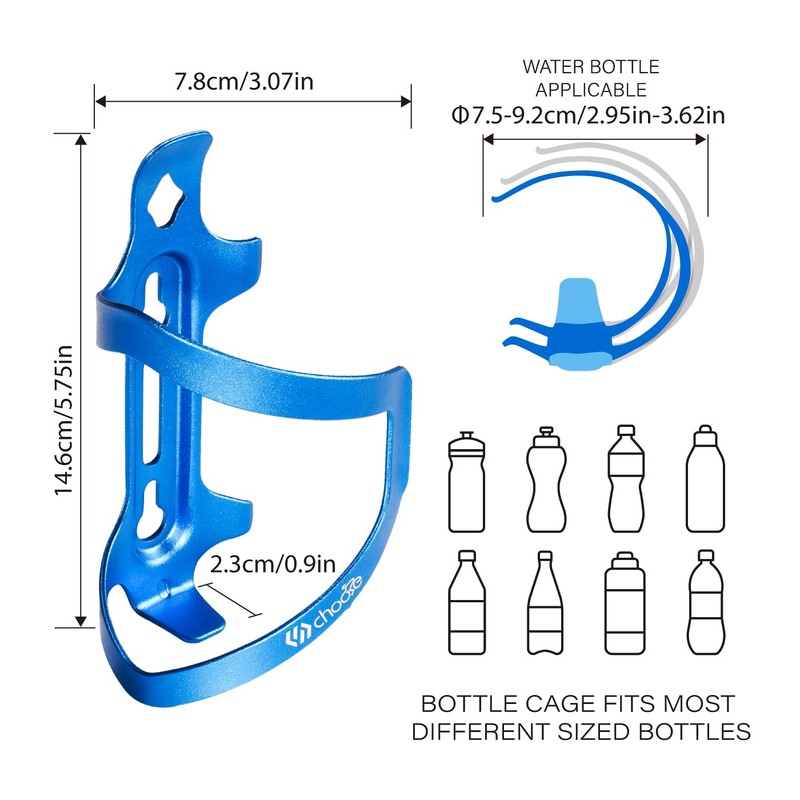 Chooee Bicycle Water Bottle Cage,Aluminum Bike Water Bottle Holder for