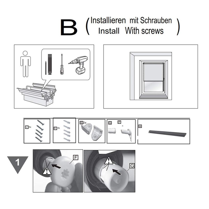 Roller Blind Fittings, 25mm Roller Blind Brackets, Plastic Rolling Blind