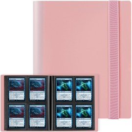 GEAoffice Trading Card Binder - 4 Pocket Card Collection Album Folder - 160 Side Loading Pocket Binder for TCG, MTG, Yugioh - Gifts for Girls