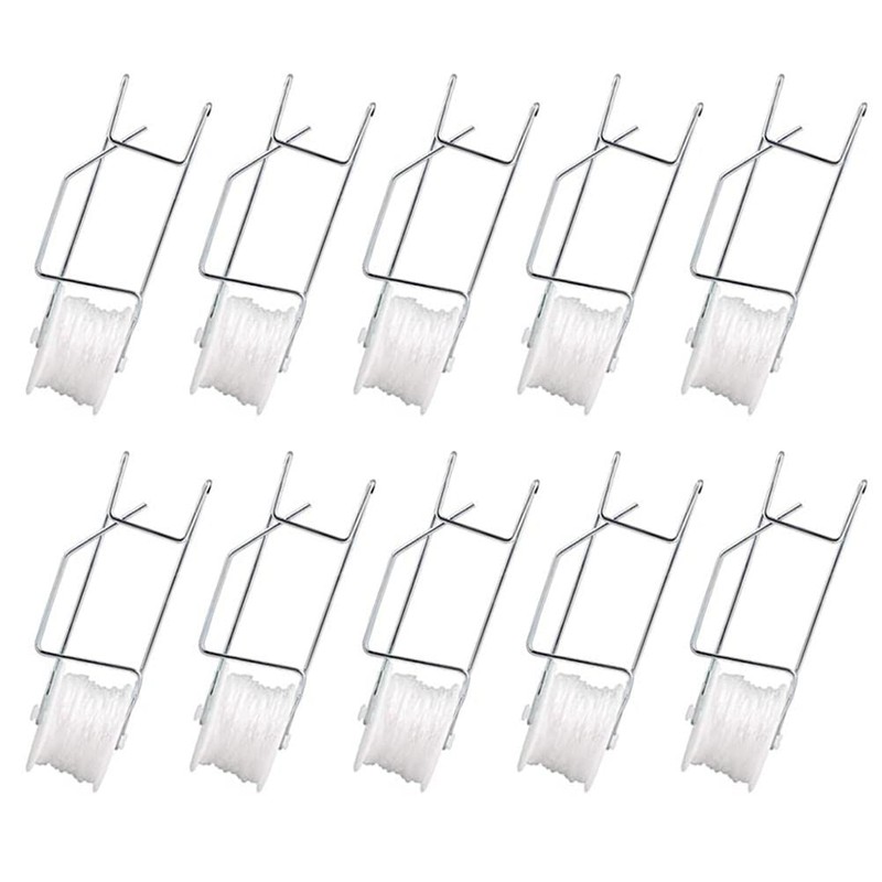 Pack of 10 Tomato Trellis Roller Hooks Tomato Support Hooks
