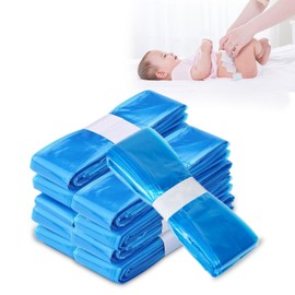 Forhandy Pack of 10 Refill Film for Nappy Bins, 4.5 m, Reusable, Odour-Proof, Nappy Bin Refill Bags, Up to 320 Nappies, Compatible with Angelcare/Tommee Tippee/Litter Locker - Blue