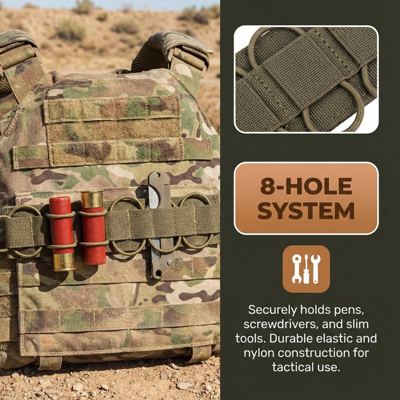 DIZETION Hook and Loop Utility Admin Panel Modular Organizer, Tactical