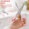 Mnvhoky 2-Pack Pink Kitchen Scissors, Heavy-Duty All-Purpose Meat Shears, Stainless