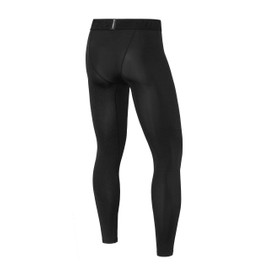 PowerLayer Mens Leggings Compression Pants Sports Pants Long, black