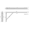 Gedotec Shelf Console Metal White Shelf Brackets Table Extension Metal