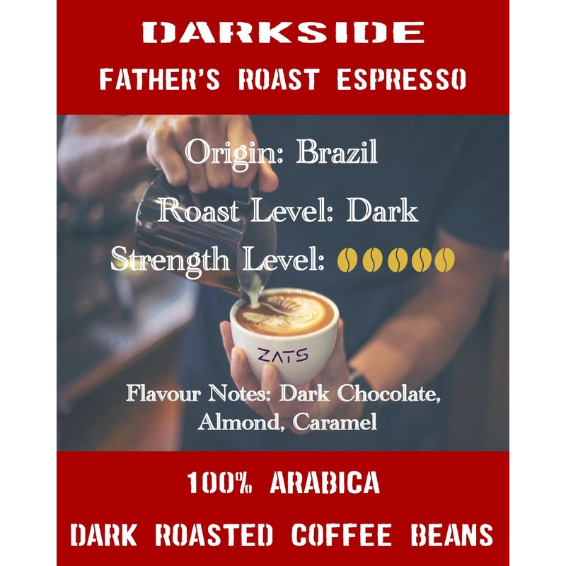 ZATS Coffee Beans Father's Dark Roast 500g, Intensity 5/5 -