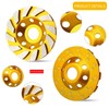 HRLORKC 4 Inch Concrete Turbo Diamond Grinding Cup Wheel 12