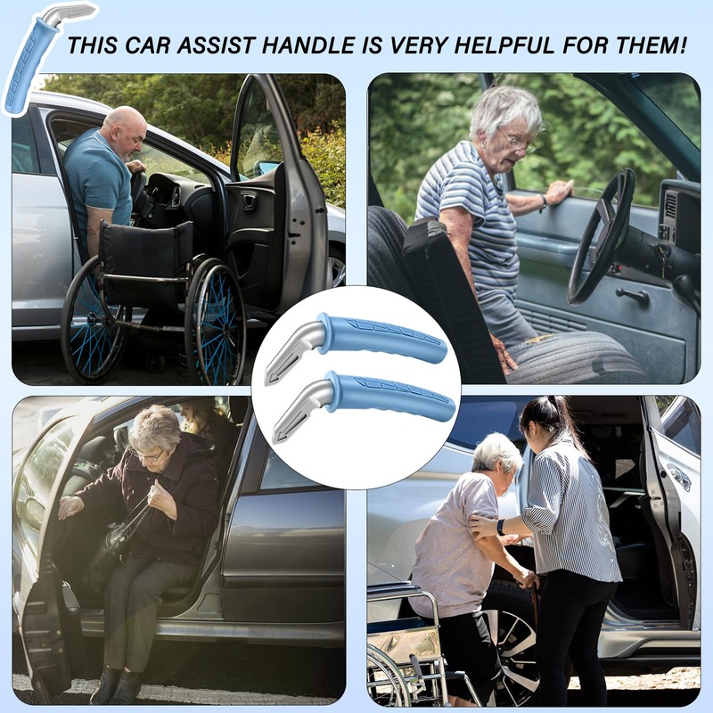 EILITWAY 2 Pack Car Door Handle for Elderly Car Handle