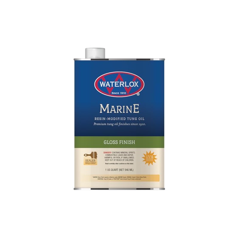 Waterlox TB3940 QT 3940-QT Marine Finish, Clear
