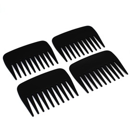 Professioneller Streakerkamm, antistatisch, breiter Zahnkamm, Stylingkamm, Entwirrungskamm, kein Griff, Afro-Kamm für Männer und Frauen, Salon, Barbier, 4 Stück