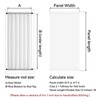 Vatge Sidelight Curtains for Front Door Privacy, 12 Inch Wide