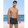 Mens-Swim-Jammers Athletic-Swimwear Quick-Dry-Shorts Durable-Team-Swimsuits - Drawstring Competition Swimming UPF50+ (Snake