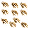 IWOWHERO 10Pcs Alloy Skeleton Hand Nail Art Decoration DIY Manicure