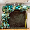 Green and Blue Balloons,12 Inch Metallic Dark Green Blue Retro