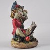 Pixie Pärchen Lesen, Skulptur, magisches Geheimnis, hochwertige Gartendekoration, Figuren Elfe