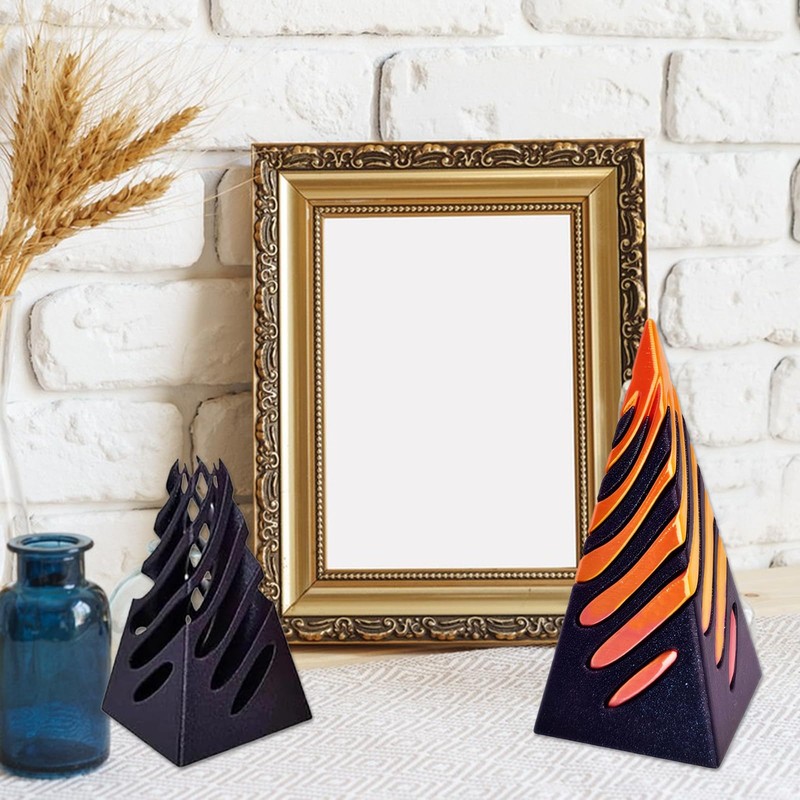 Impossible Cone, Impossible Pyramid Passage Sculpture, Cone Gear Spinner Fidget