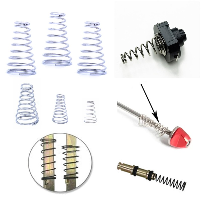 20pcs 304 Stainless Steel Taper Springs, Conical Cone Compression Spring,