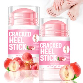 Urea 60% Foot Cream Stick Foot Care Cream for Cracked Heels and Dry Skin, Deep Moisture Shuimitaopeach 2 Pieces