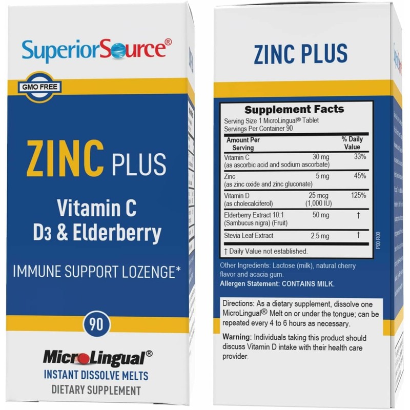 Superior Source Zinc Plus - Immune System Health Support Supplement