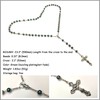 Rosary Beads Chaplet Dazzle Green Artificial Crystal Glass Rosery Cross