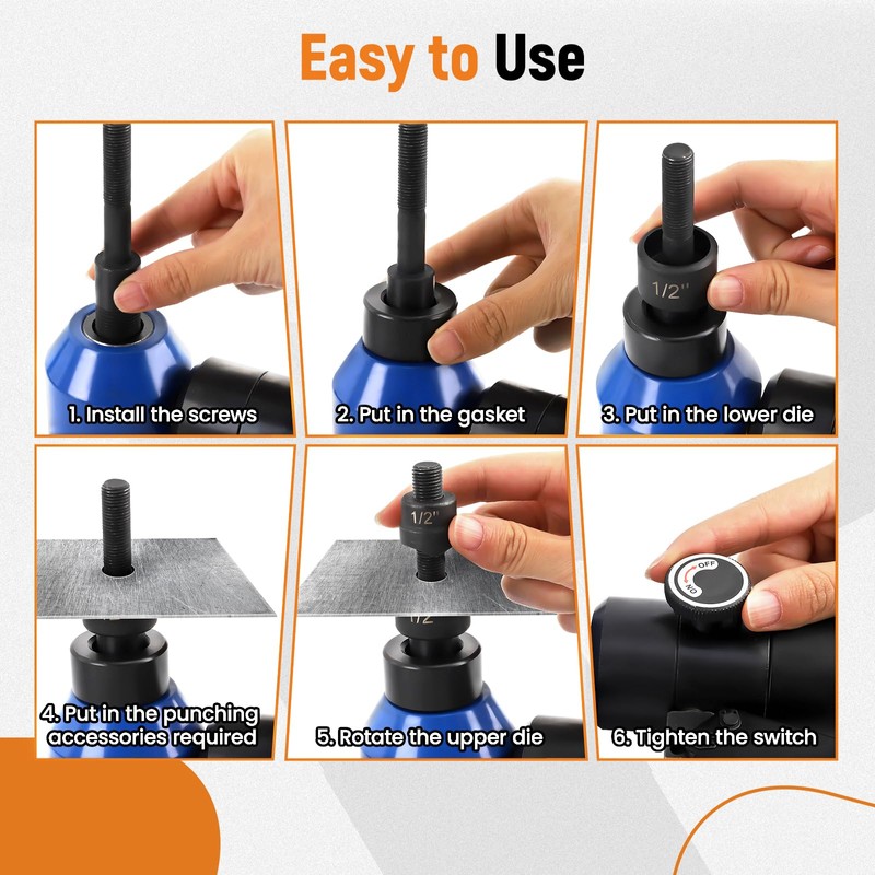 maXpeedingrods Hydraulic Knockout Hole Punch Driver Kit