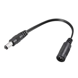 uxcell Tip Adapter Connector Converter 5.5x2.1mm to 5.5x2.5mm 17cm DC Power Connect 2pcs