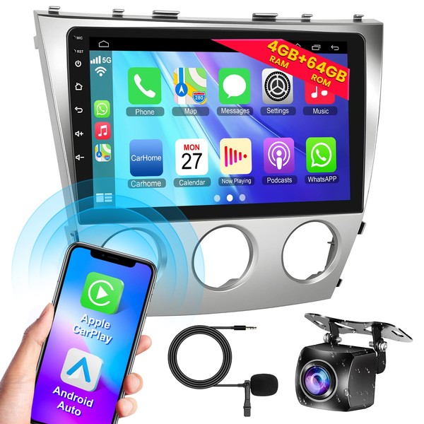 Android 13 Car Radio for Toyota Camry 2006-2011 with Manual