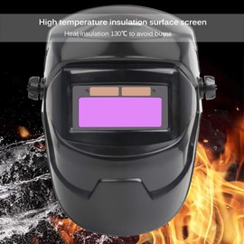 SUNJULY Auto Darkening Welding Helmet, True Color Solar Mask With Adjustable Eye Legs, Anti-Glare Helmets For Electric Welding