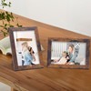 Edenseelake 4x6 Picture Frame Set of 15, Rustic Brown Wood
