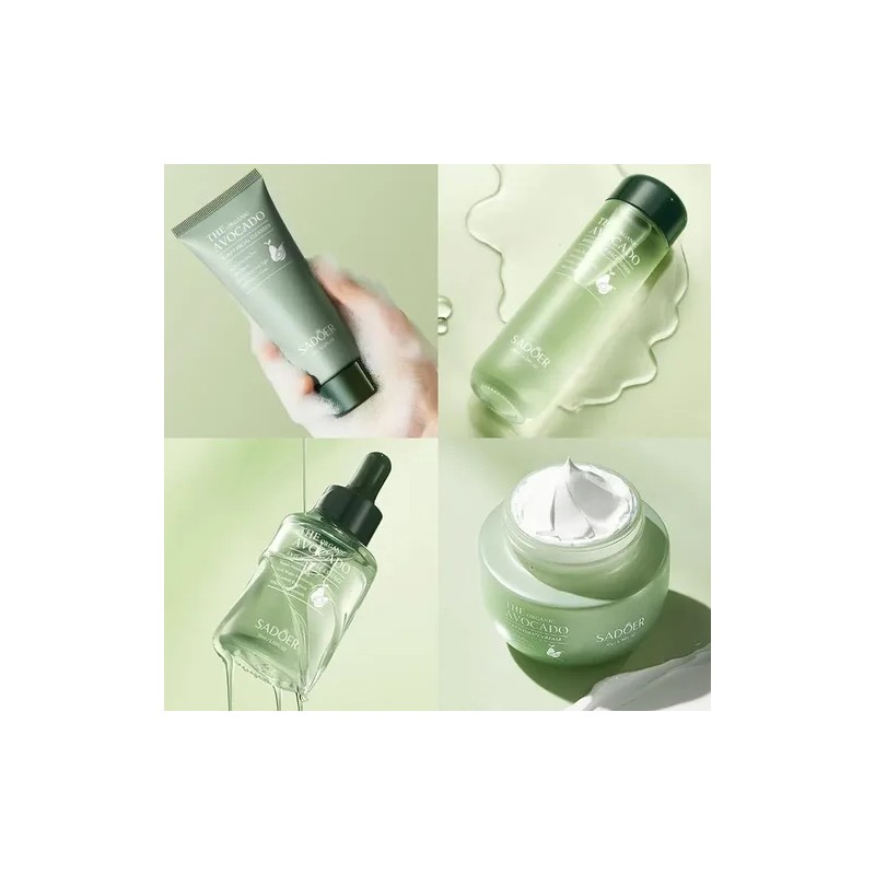Kit Skincare Aguacate 7pz Tonico Suero Limpiador Balsamo Loc