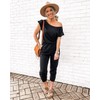 PRETTYGARDEN Jumpsuits for Women 2025 Summer Dressy Off Shoulder Romper