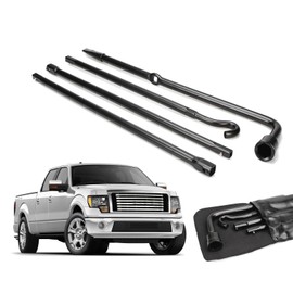for Ford F-150 2004-2014 Spare Tire Lug Wrench Tool Kit Replacement & Scissor Jack 2 Tonne Heavy Duty Extend from 105MM to 385MM