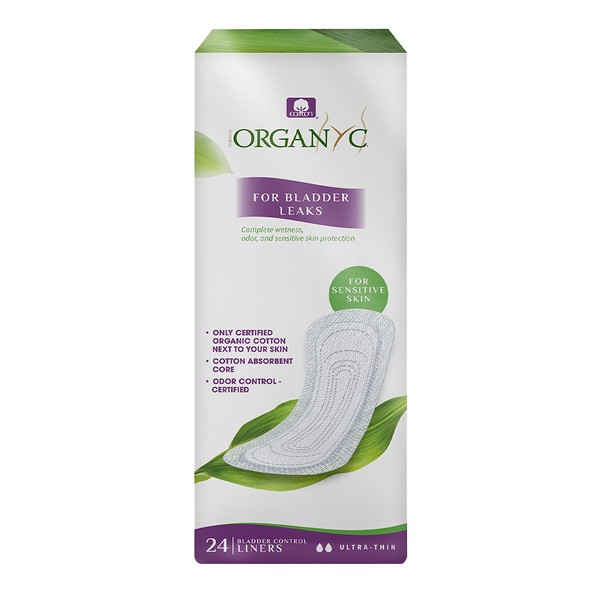 Organyc Light Incontinence Ultra Thin Liner 24 Counts