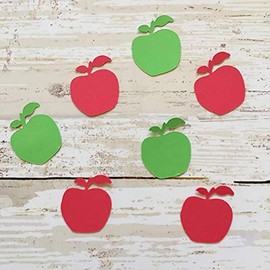 Apple Confetti, Apple Decorations, Fall Party Supplies, Autumn Theme Party, Fruit Theme, Apple Decorations, Apple Cut Out