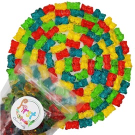 FirstChoiceCandy 3D Rainbow Juicy Gummy Candy (3D Chubby Bears, 2.2 Pound (Pack of 1))