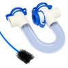 WESUA 3/4 Clear PVC U Trap Pipe Fitting Connector for