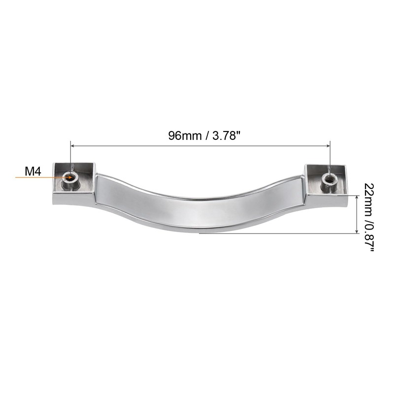 sourcing map Cabinet Pulls Drawer Handle 96mm Hole Centers Alloy