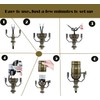 WOYTTSYSM 3-Way Table and Floor Lamp Sockets with Push ON/OFF